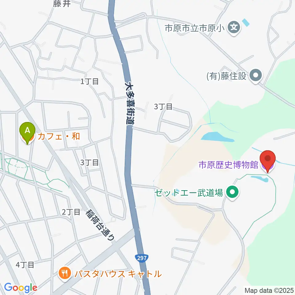 市原歴史博物館周辺のカフェ一覧地図