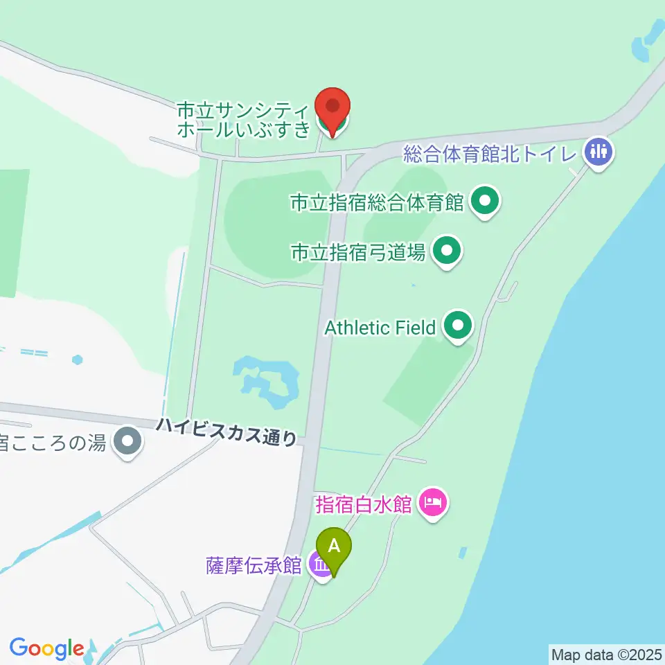 鹿児島水処理スポーツドーム周辺のカフェ一覧地図