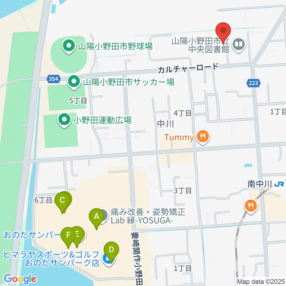 山陽小野田市歴史民俗資料館周辺のカフェ一覧地図