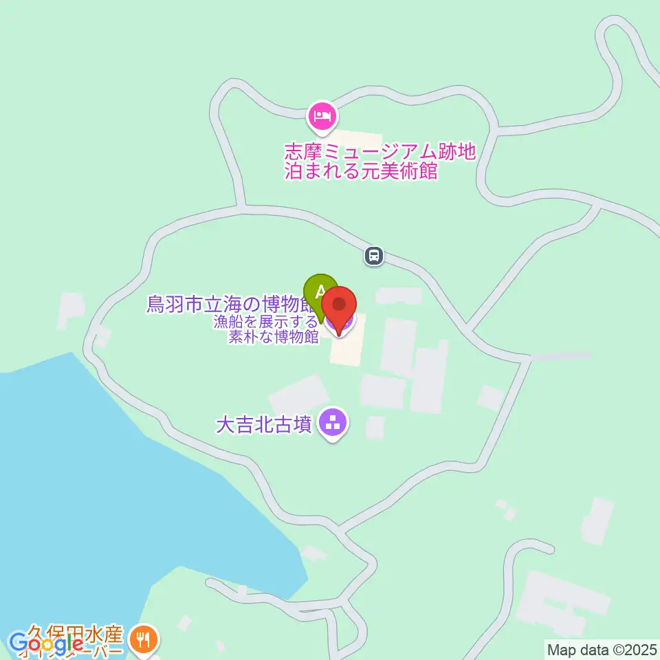 鳥羽市立海の博物館周辺のカフェ一覧地図