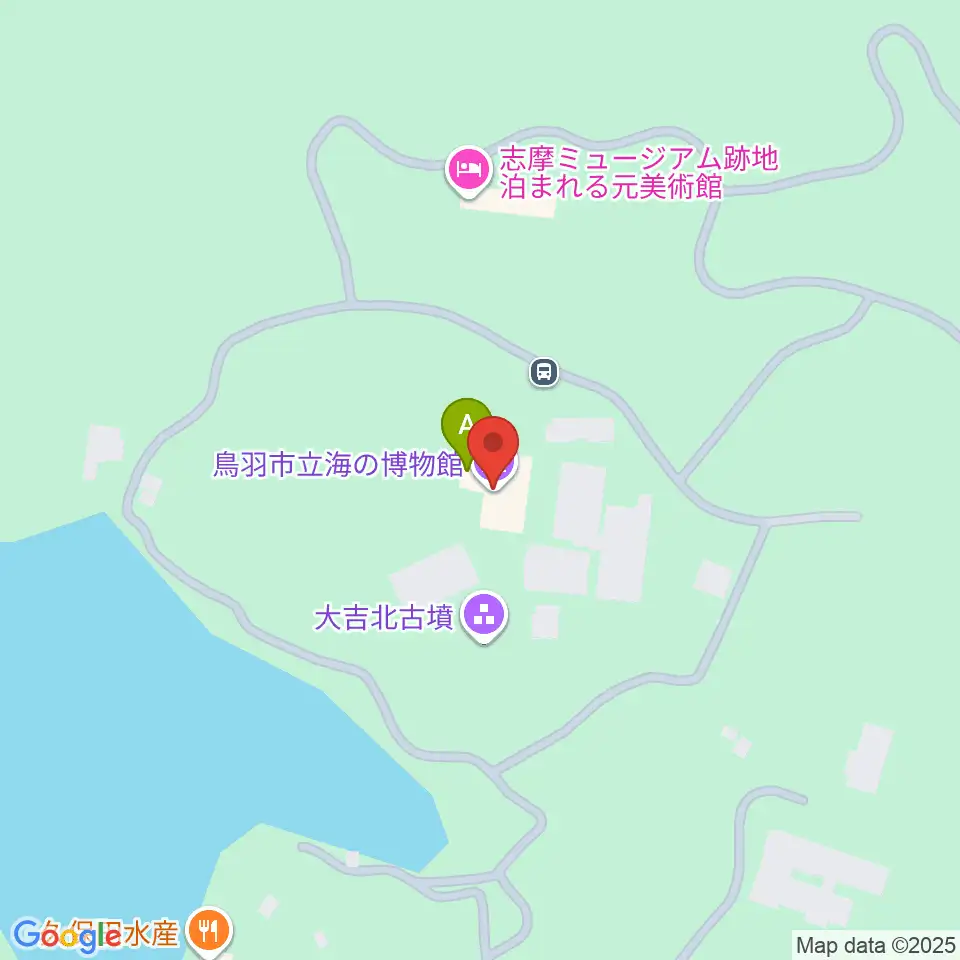 鳥羽市立海の博物館周辺のカフェ一覧地図