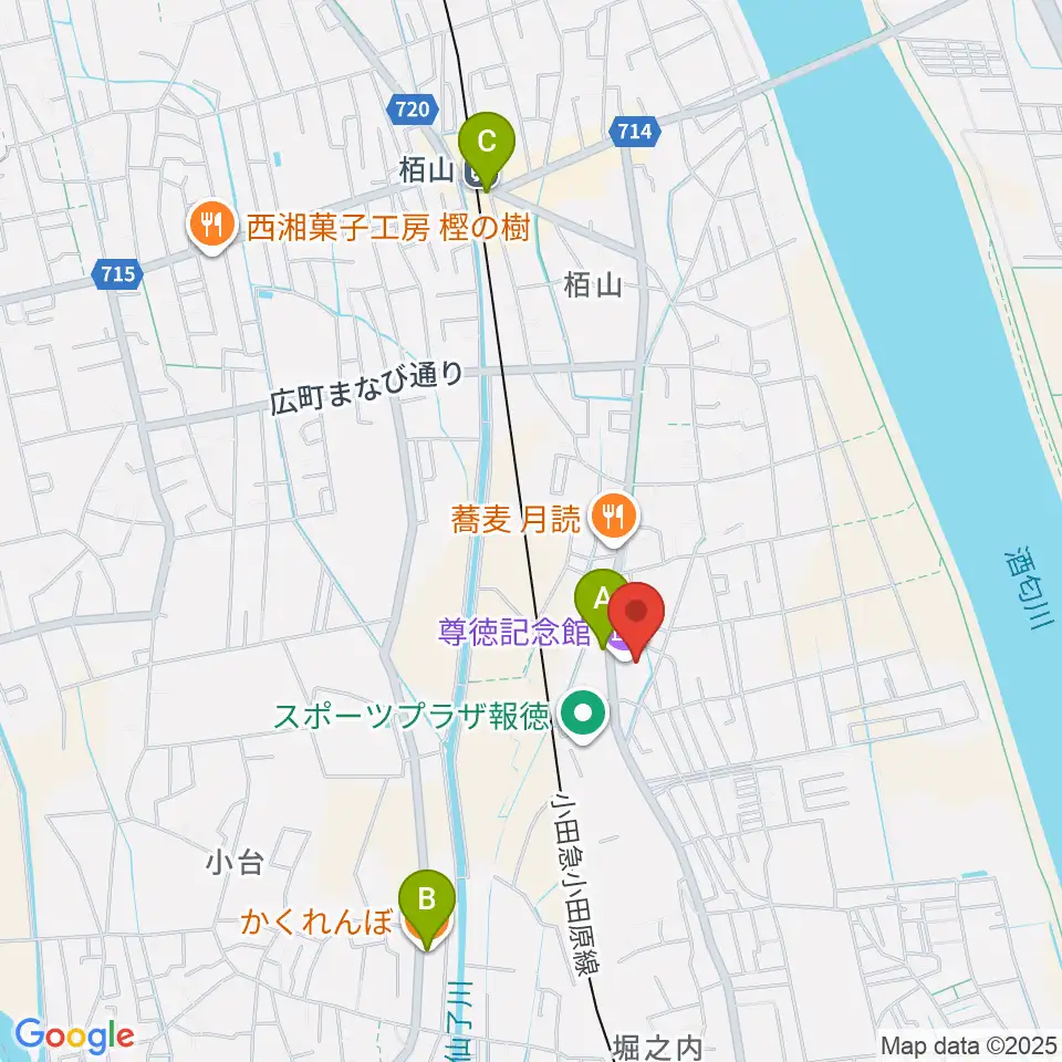 小田原市尊徳記念館周辺のカフェ一覧地図
