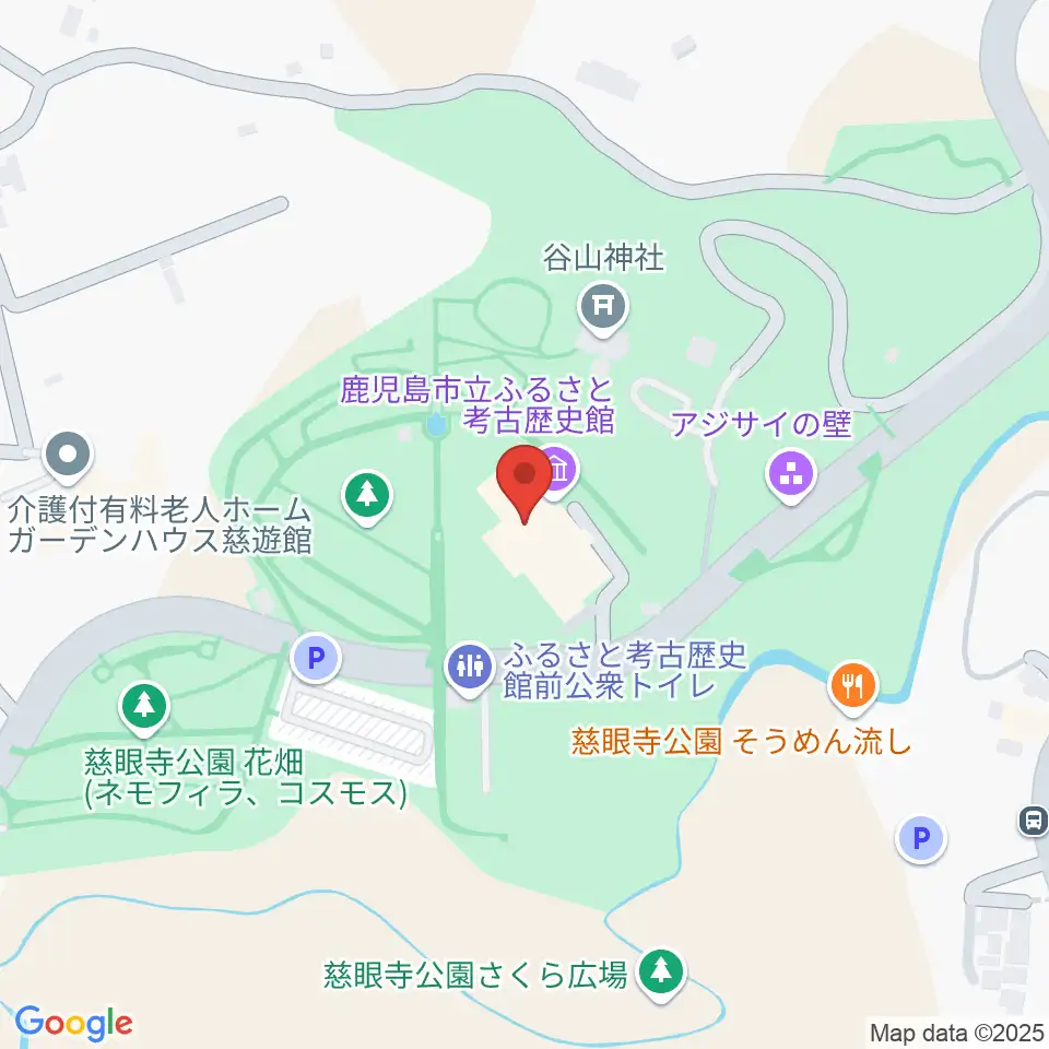 鹿児島市立ふるさと考古歴史館周辺のカフェ一覧地図