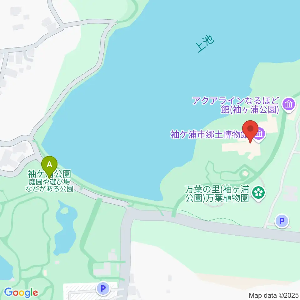 袖ケ浦市郷土博物館周辺のカフェ一覧地図