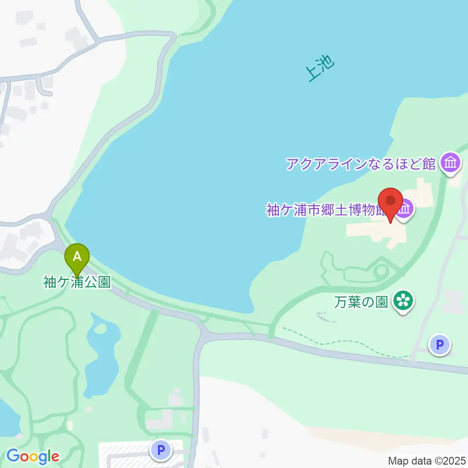 袖ケ浦市郷土博物館周辺のカフェ一覧地図