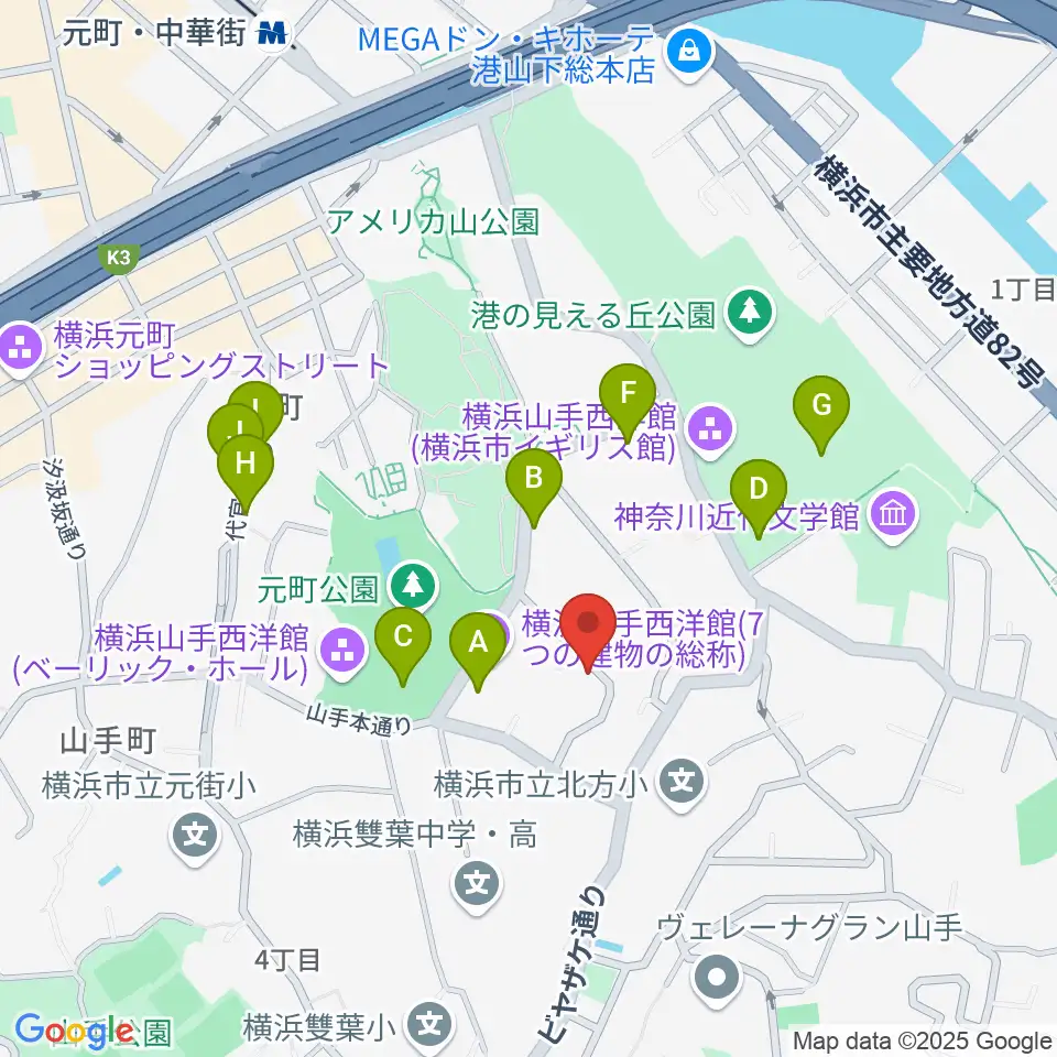 ブリキのおもちゃ博物館周辺のカフェ一覧地図