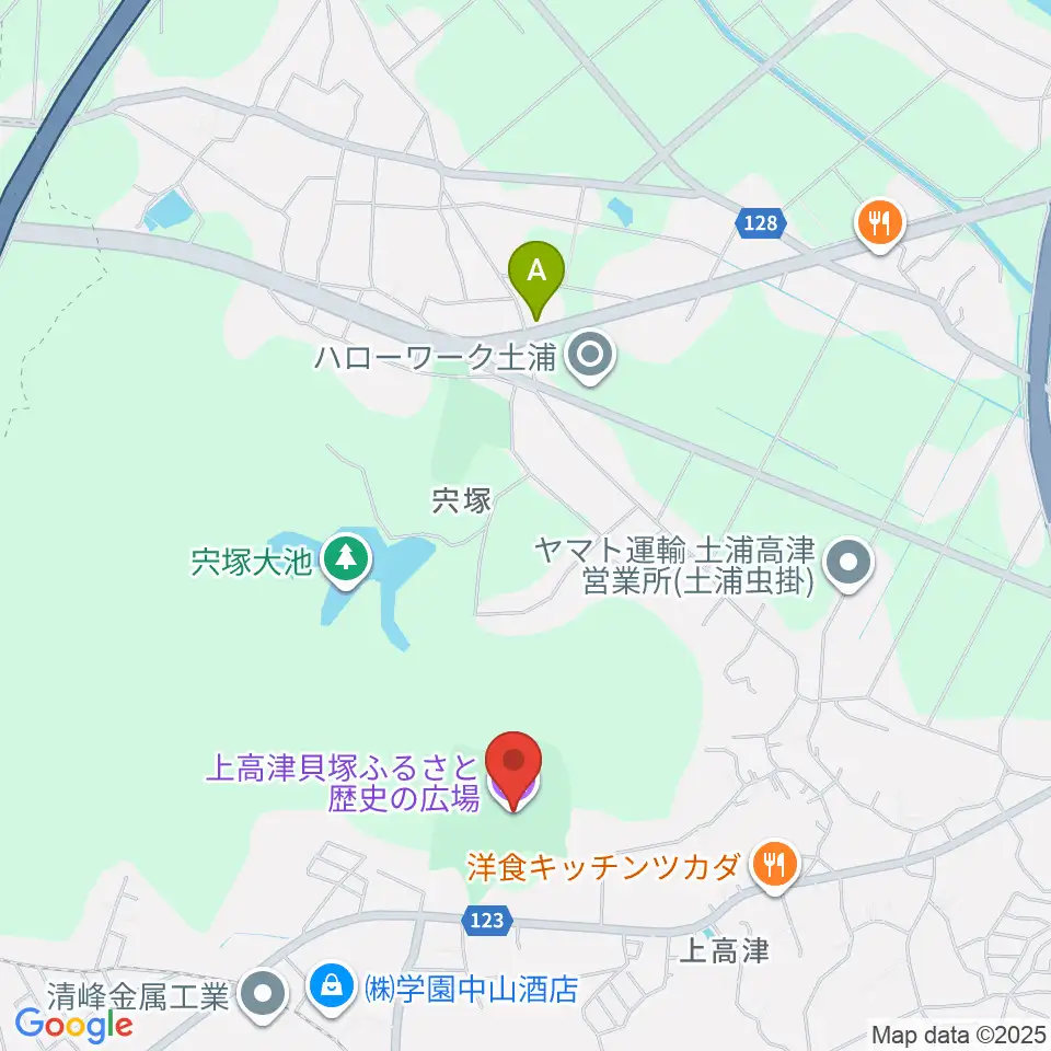 高津貝塚ふるさと歴史の広場周辺のカフェ一覧地図