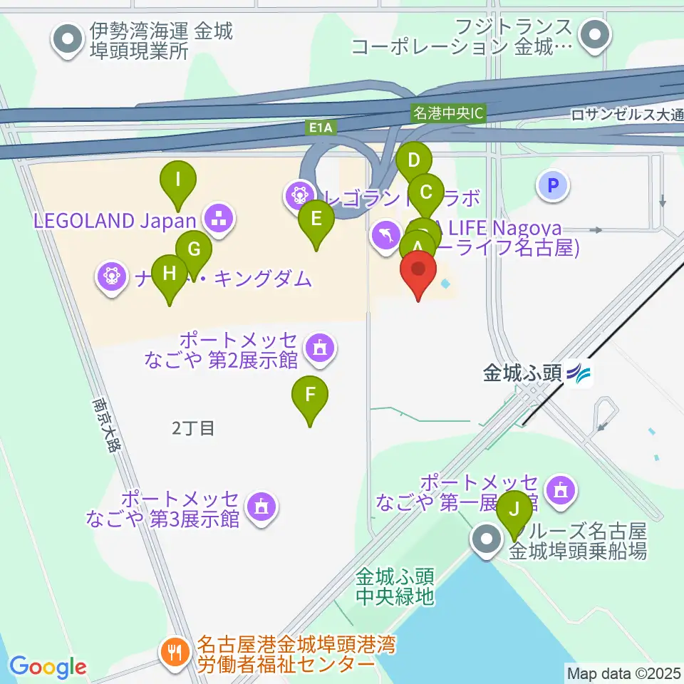 Lives NAGOYA周辺のカフェ一覧地図
