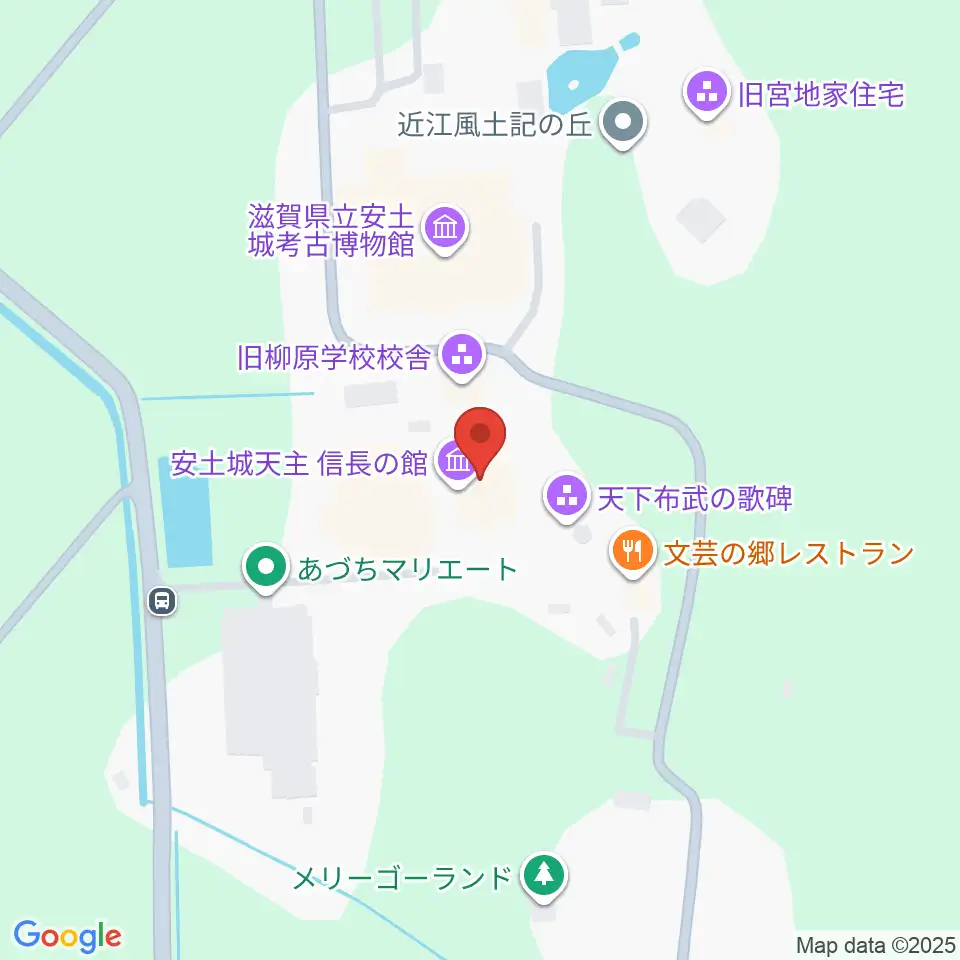 安土城天主信長の館周辺のカフェ一覧地図