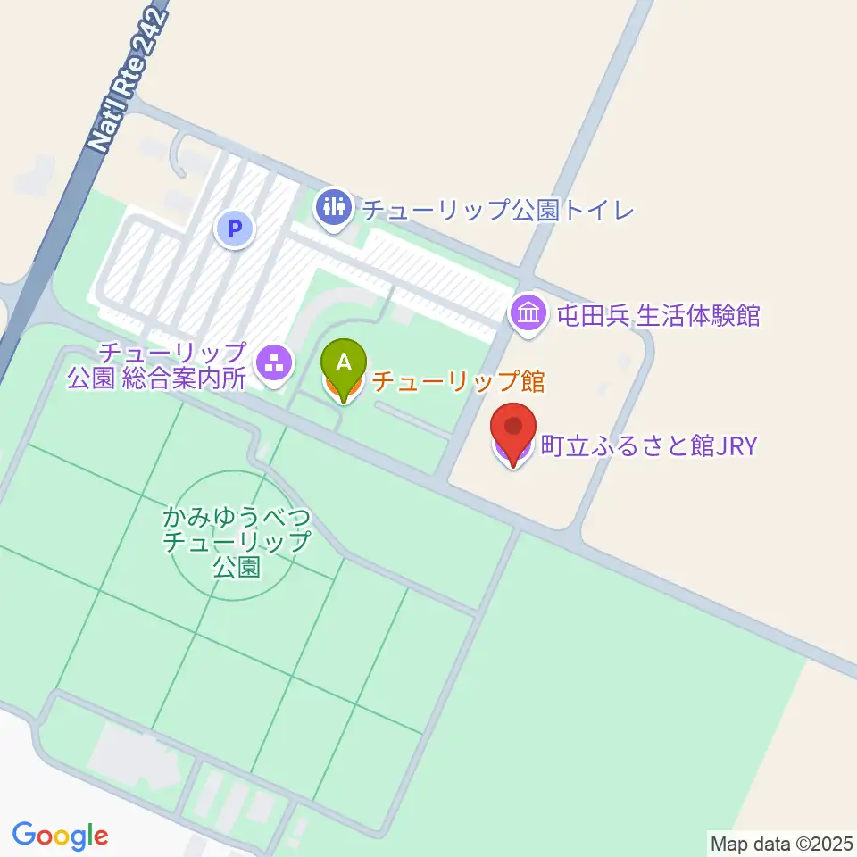 湧別町ふるさと館JRY周辺のカフェ一覧地図