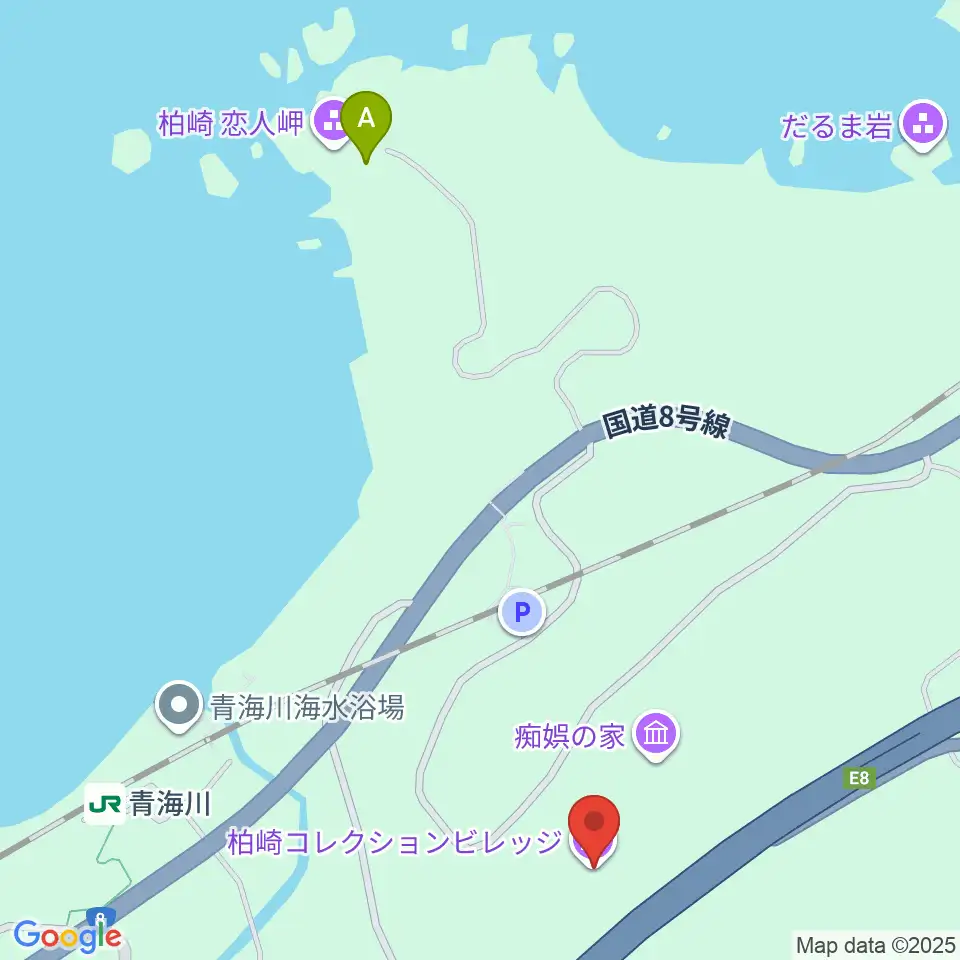 柏崎コレクションビレッジ周辺のカフェ一覧地図
