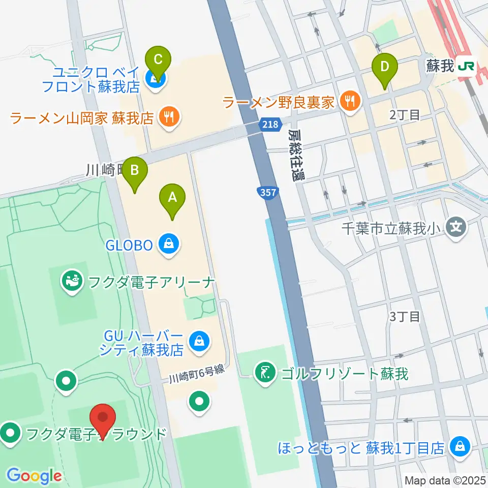 フクダ電子スクエア周辺のカフェ一覧地図