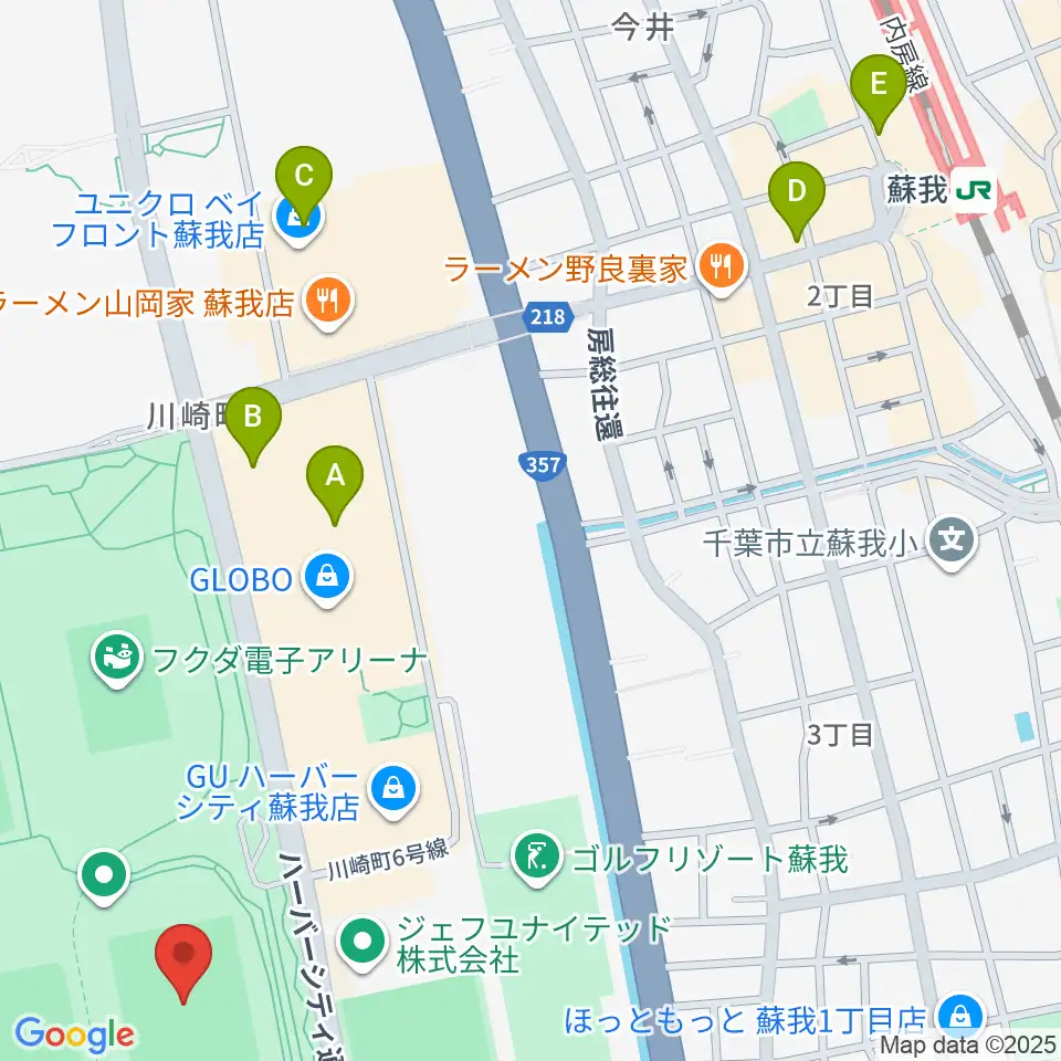 フクダ電子スクエア周辺のカフェ一覧地図