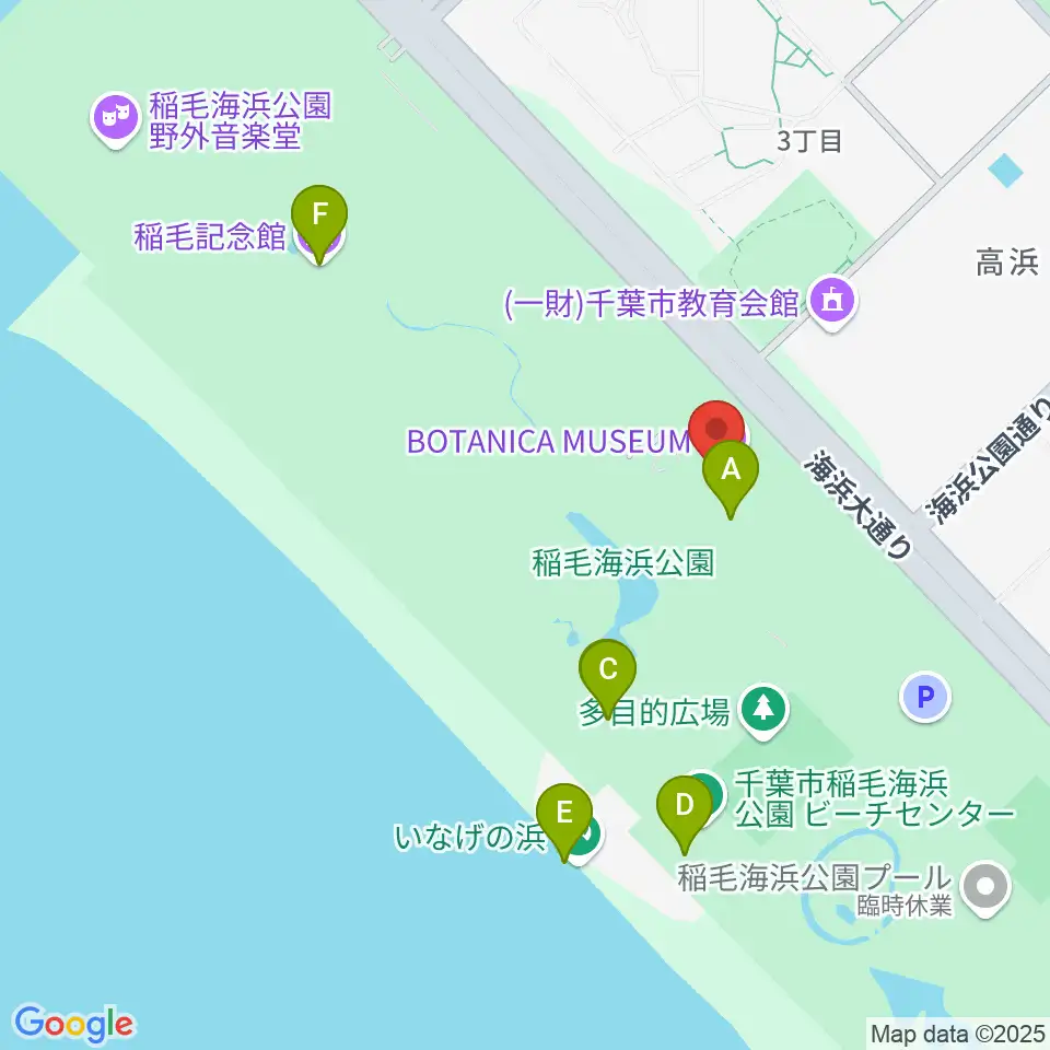 ボタニカミュージアム周辺のカフェ一覧地図