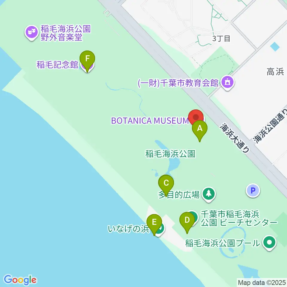 ボタニカミュージアム周辺のカフェ一覧地図