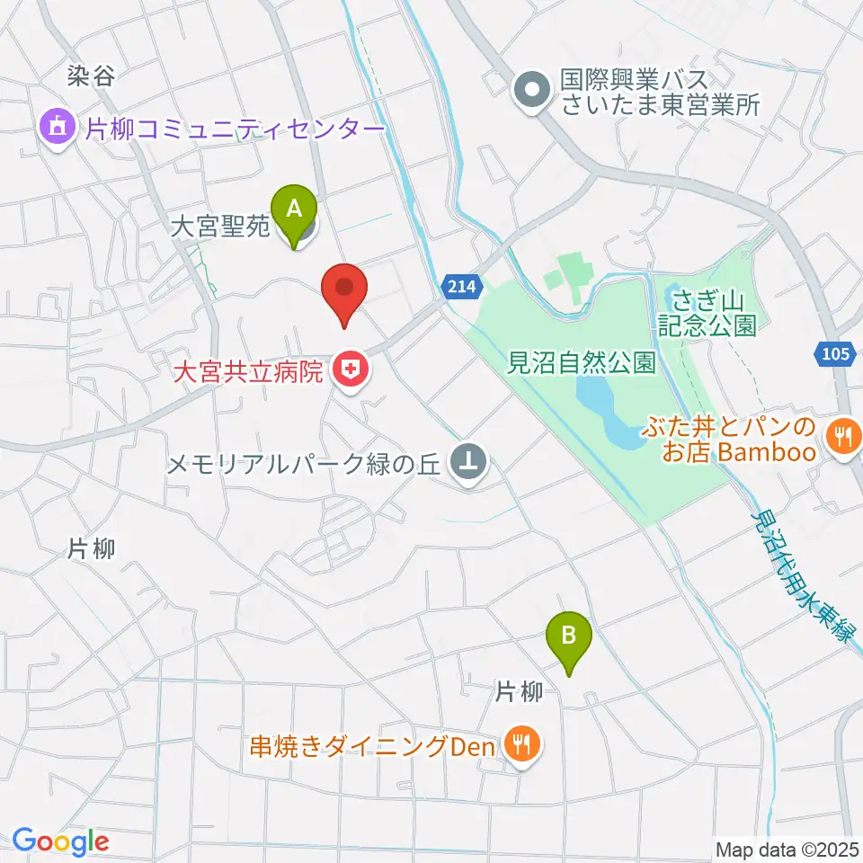 旧坂東家住宅見沼くらしっく館周辺のカフェ一覧地図