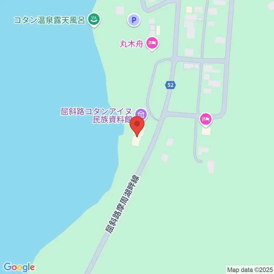 弟子屈町屈斜路コタンアイヌ民族資料館周辺のカフェ一覧地図