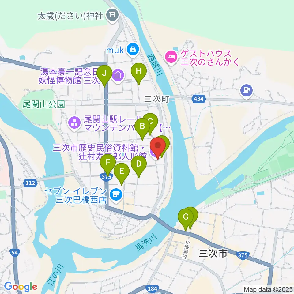 辻村寿三郎人形館周辺のカフェ一覧地図