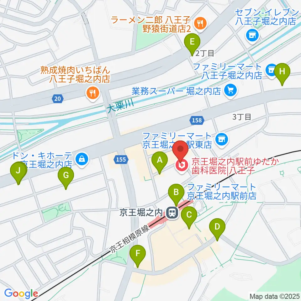 パンキースタジオ周辺のカフェ一覧地図