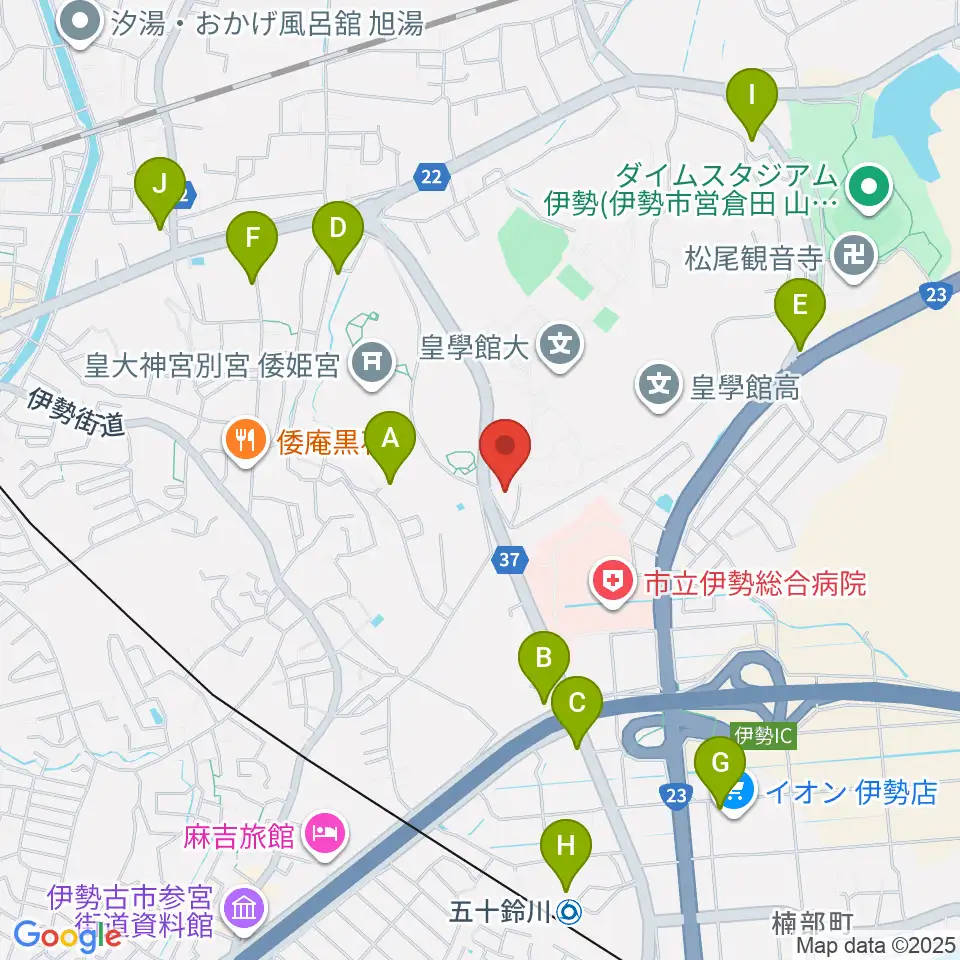 佐川記念神道博物館周辺のカフェ一覧地図