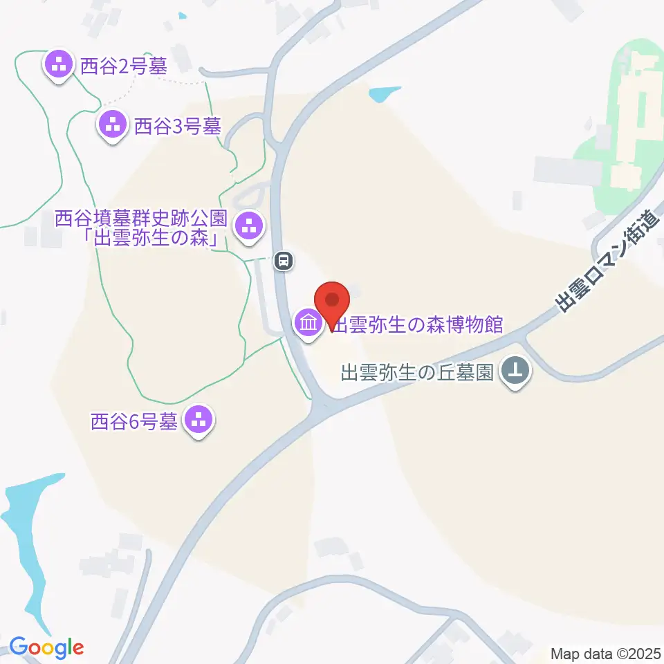 出雲弥生の森博物館周辺のカフェ一覧地図
