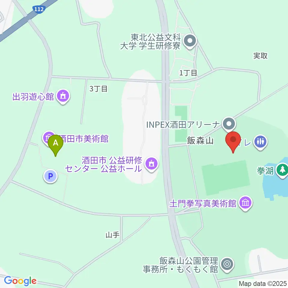 INPEX酒田アリーナ周辺のカフェ一覧地図