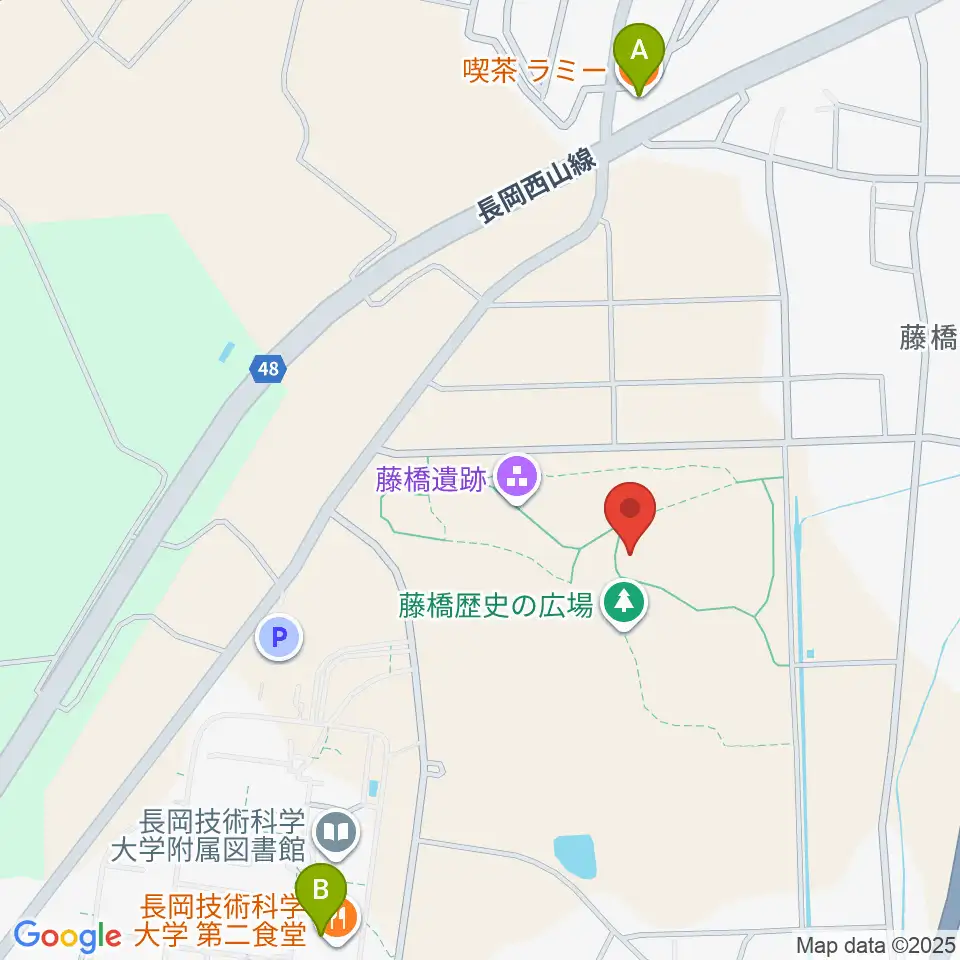 藤橋歴史の広場周辺のカフェ一覧地図