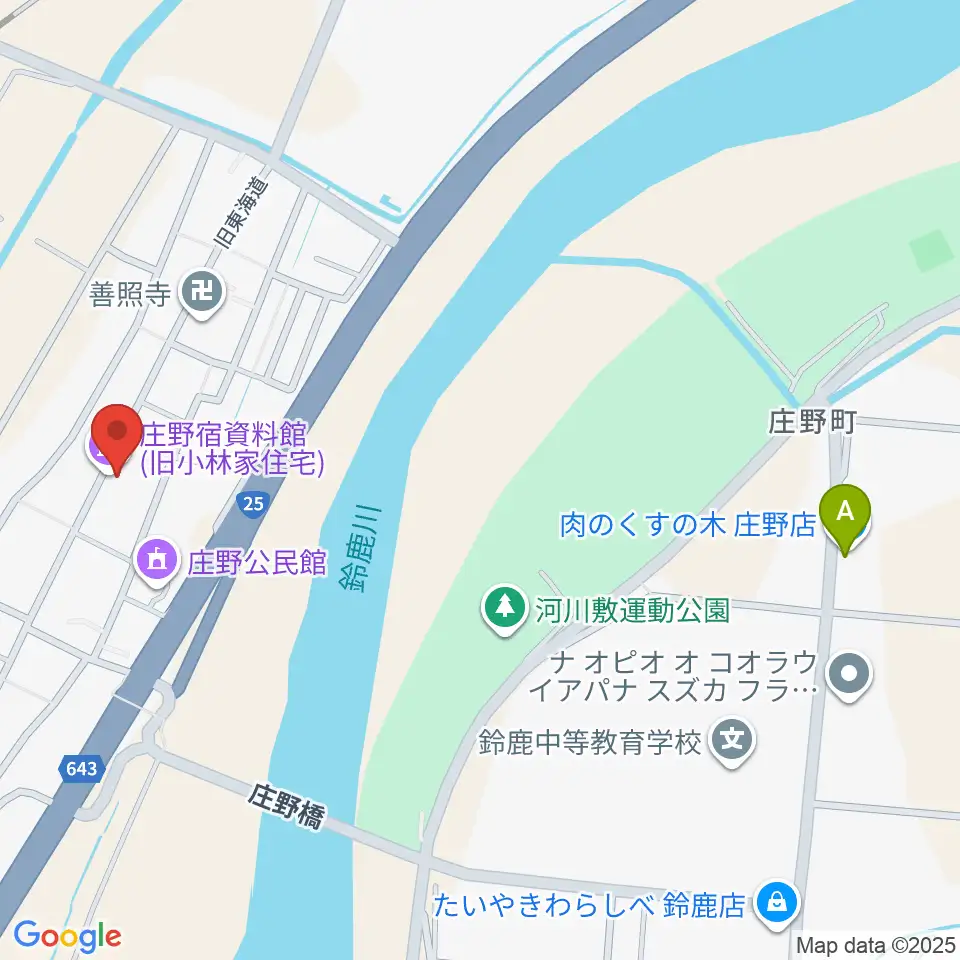 庄野宿資料館周辺のカフェ一覧地図