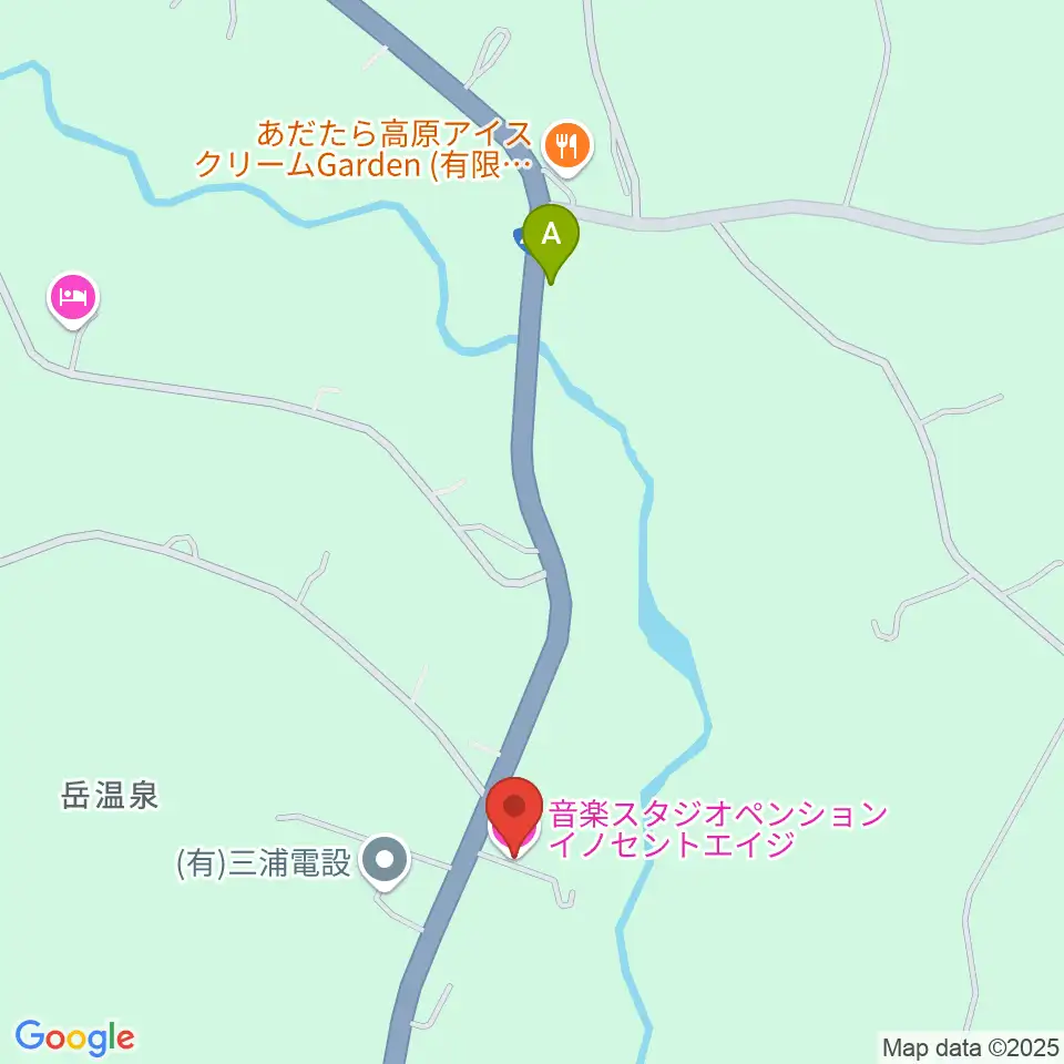 ペンションイノセントエイジ周辺のカフェ一覧地図