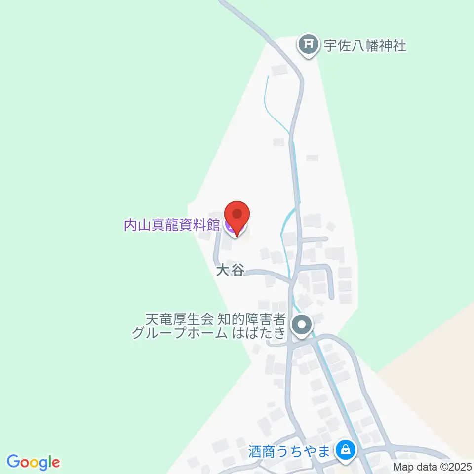 内山真龍資料館周辺のカフェ一覧地図