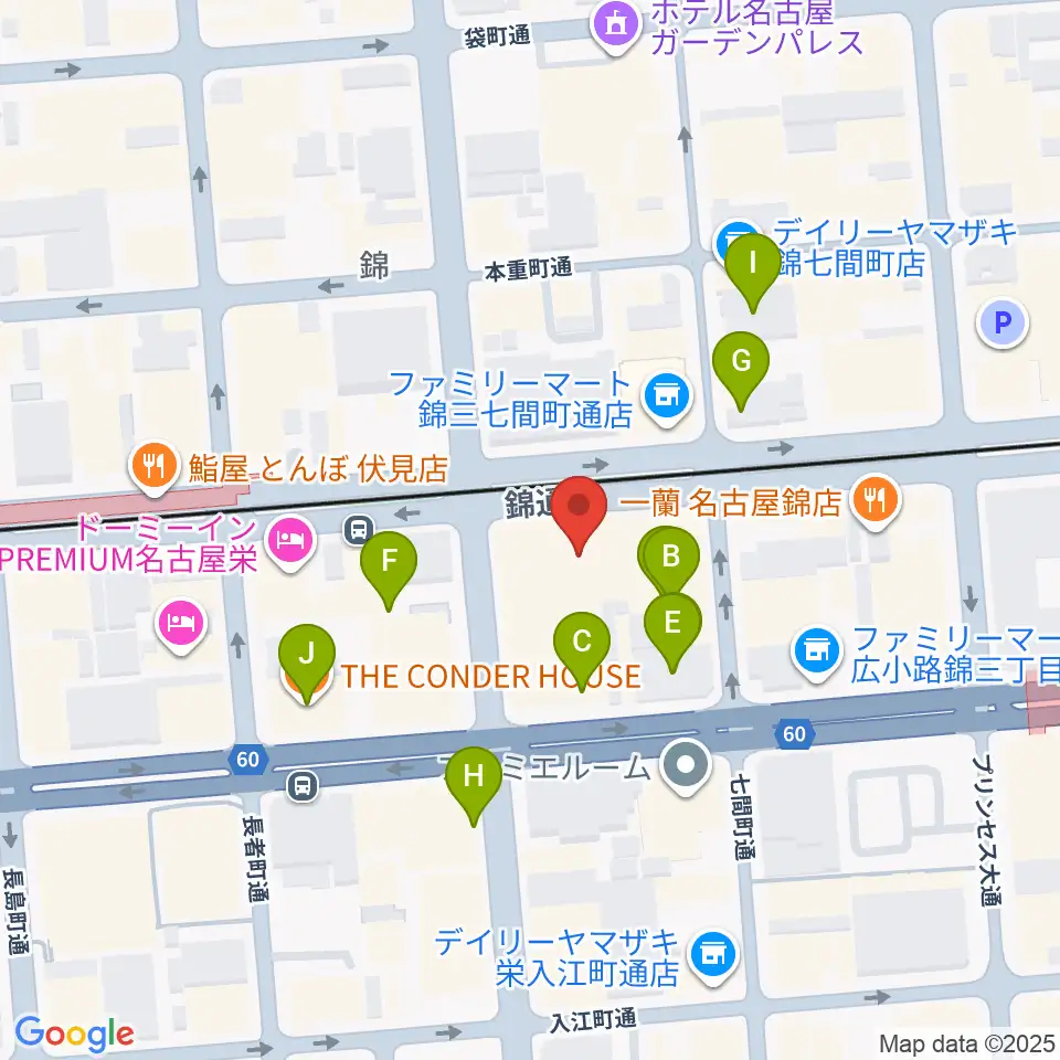 貨幣・浮世絵ミュージアム周辺のカフェ一覧地図