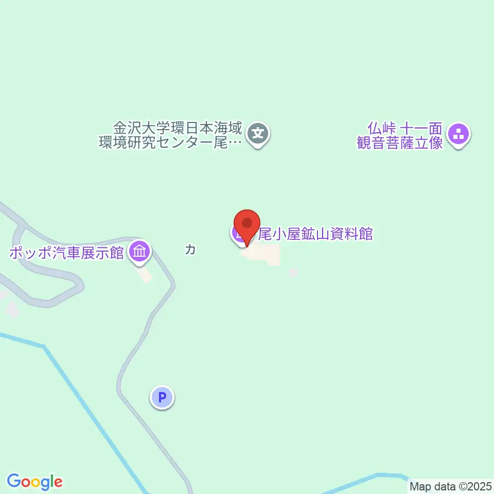 尾小屋鉱山資料館周辺のカフェ一覧地図