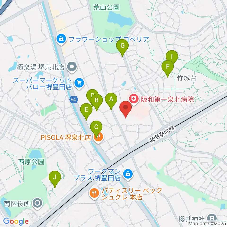 小谷城郷土館周辺のカフェ一覧地図