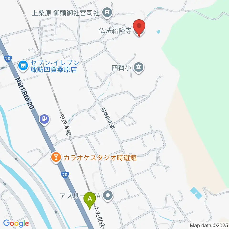 仏法紹隆寺宝物殿周辺のカフェ一覧地図