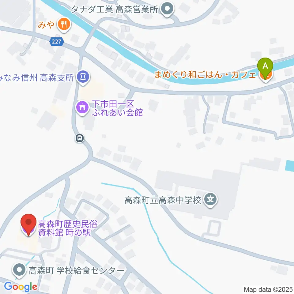 高森町歴史民俗資料館周辺のカフェ一覧地図