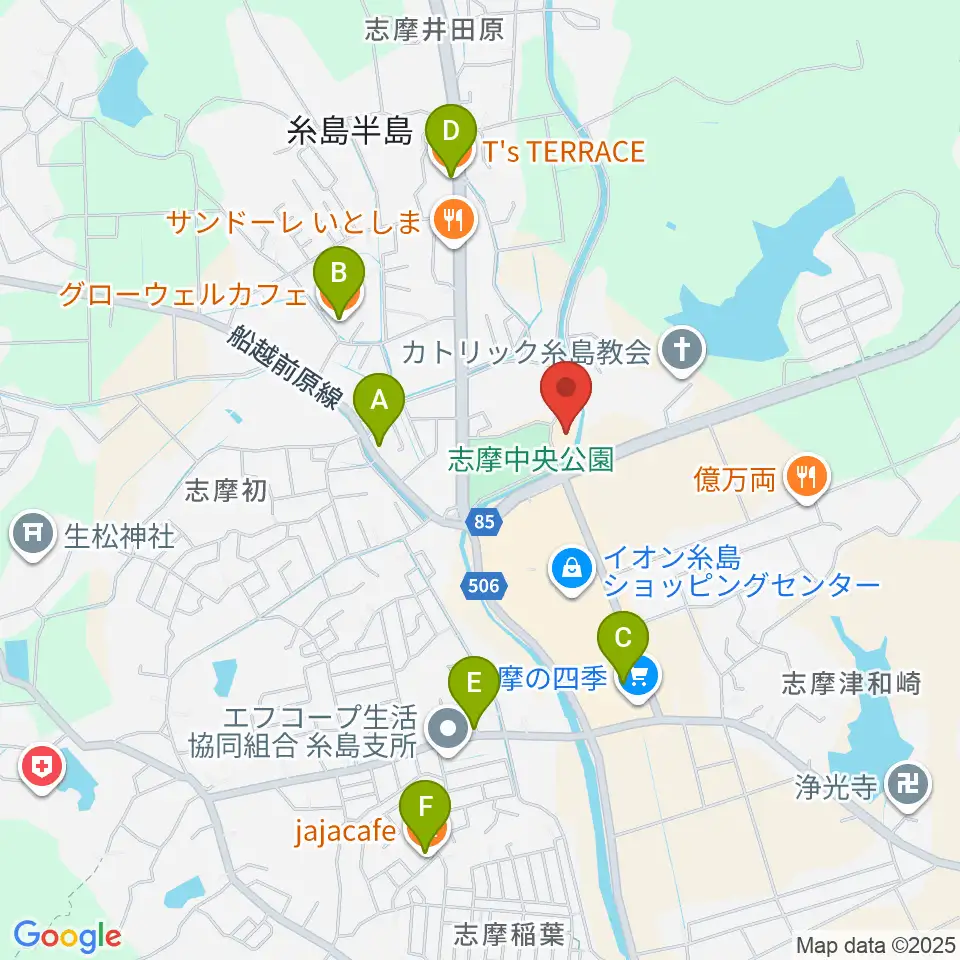 志摩歴史資料館周辺のカフェ一覧地図