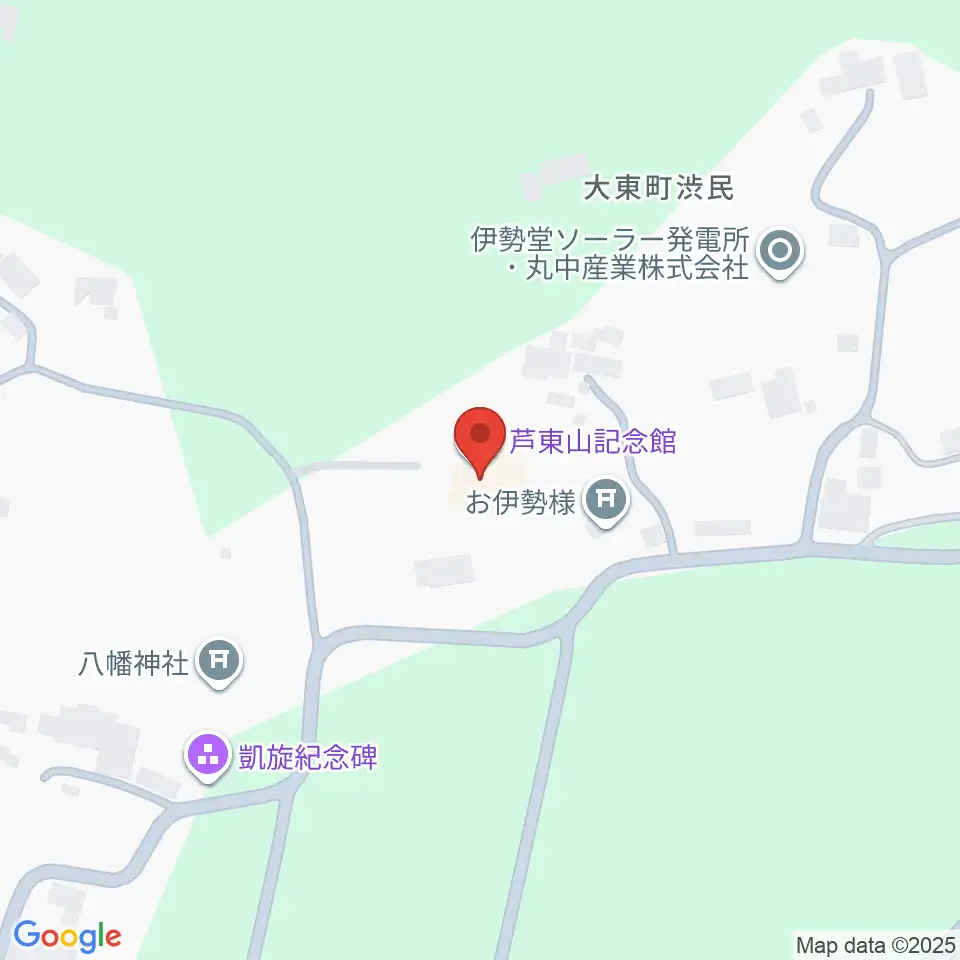 芦東山記念館周辺のカフェ一覧地図