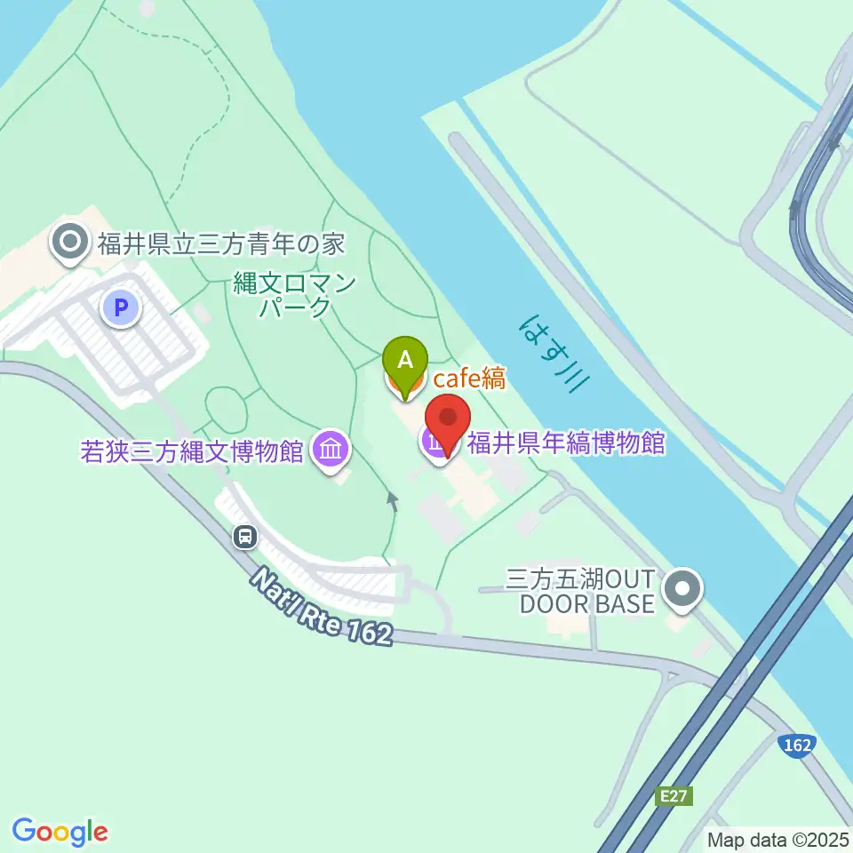 福井県年縞博物館周辺のカフェ一覧地図