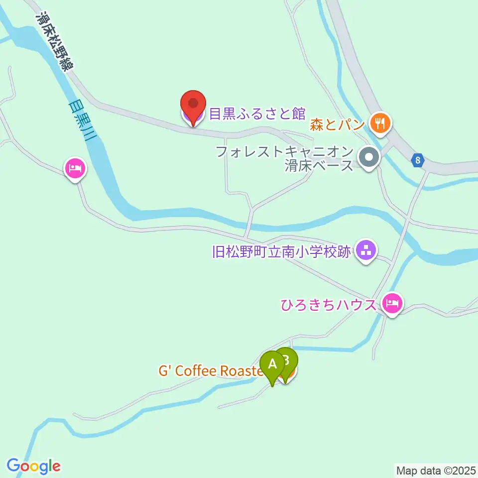 目黒ふるさと館周辺のカフェ一覧地図