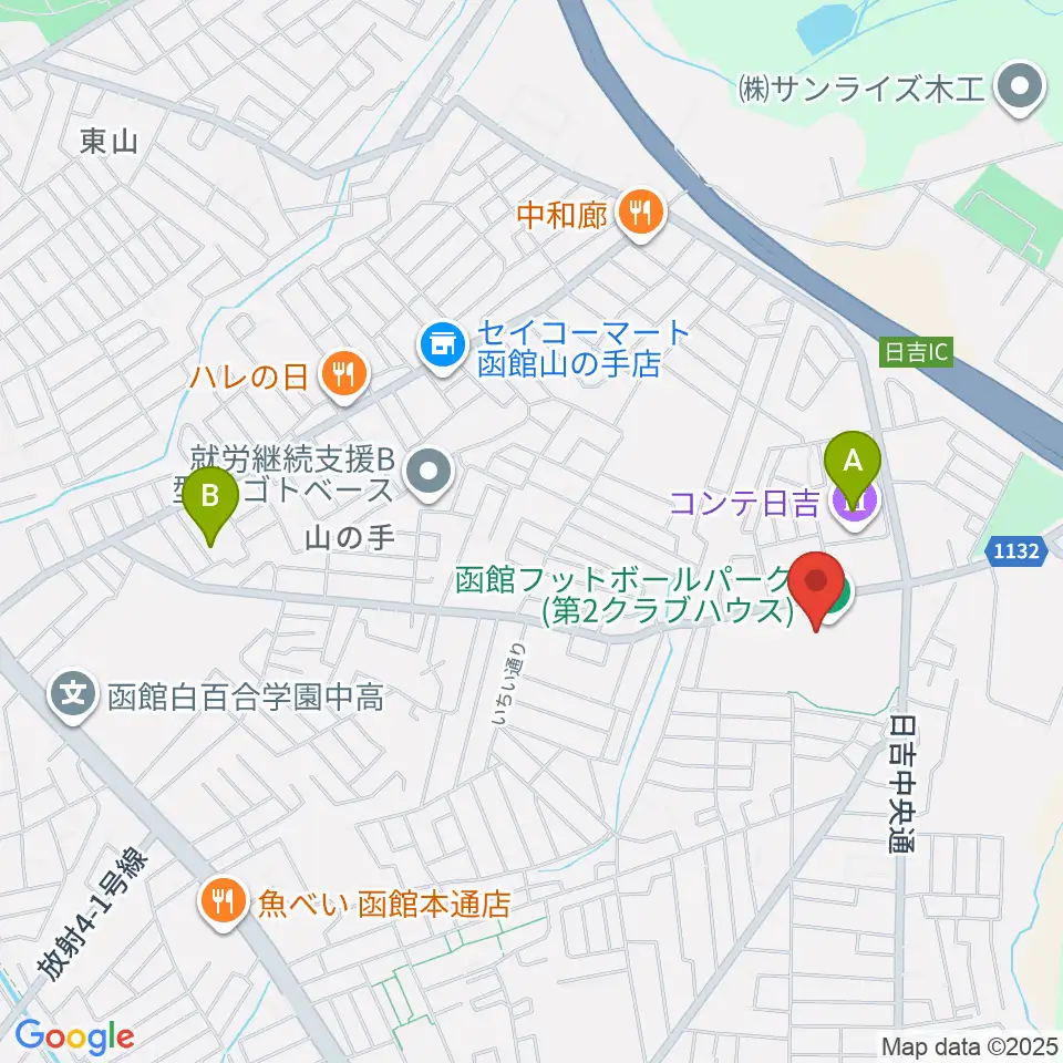 うみしんフットボールパーク周辺のカフェ一覧地図