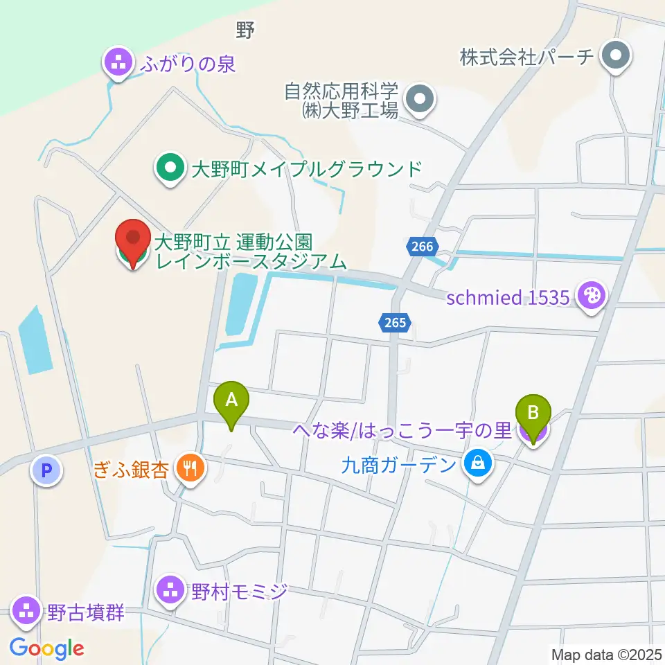 弘光舎レインボースタジアム周辺のカフェ一覧地図