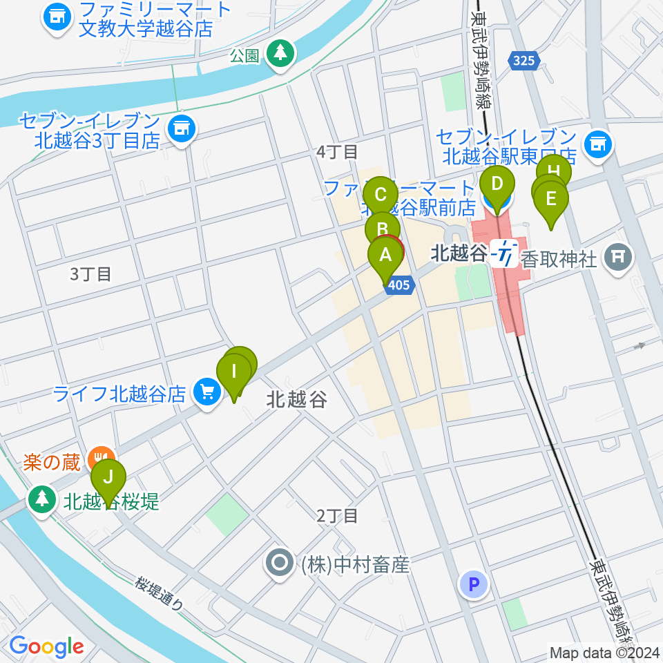 サウンドスタジオ・グレゴリ周辺のカフェ一覧地図