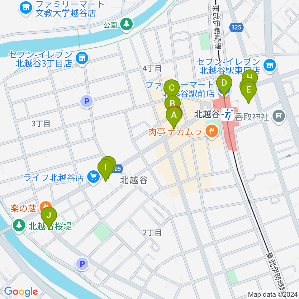 サウンドスタジオ・グレゴリ周辺のカフェ一覧地図