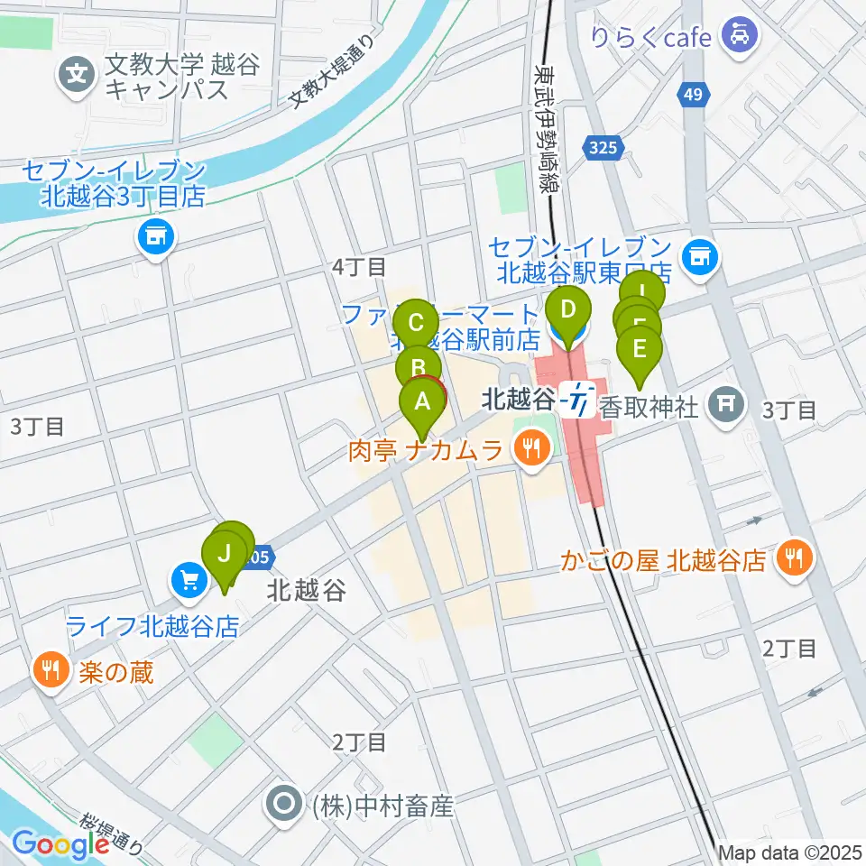 サウンドスタジオ・グレゴリ周辺のカフェ一覧地図