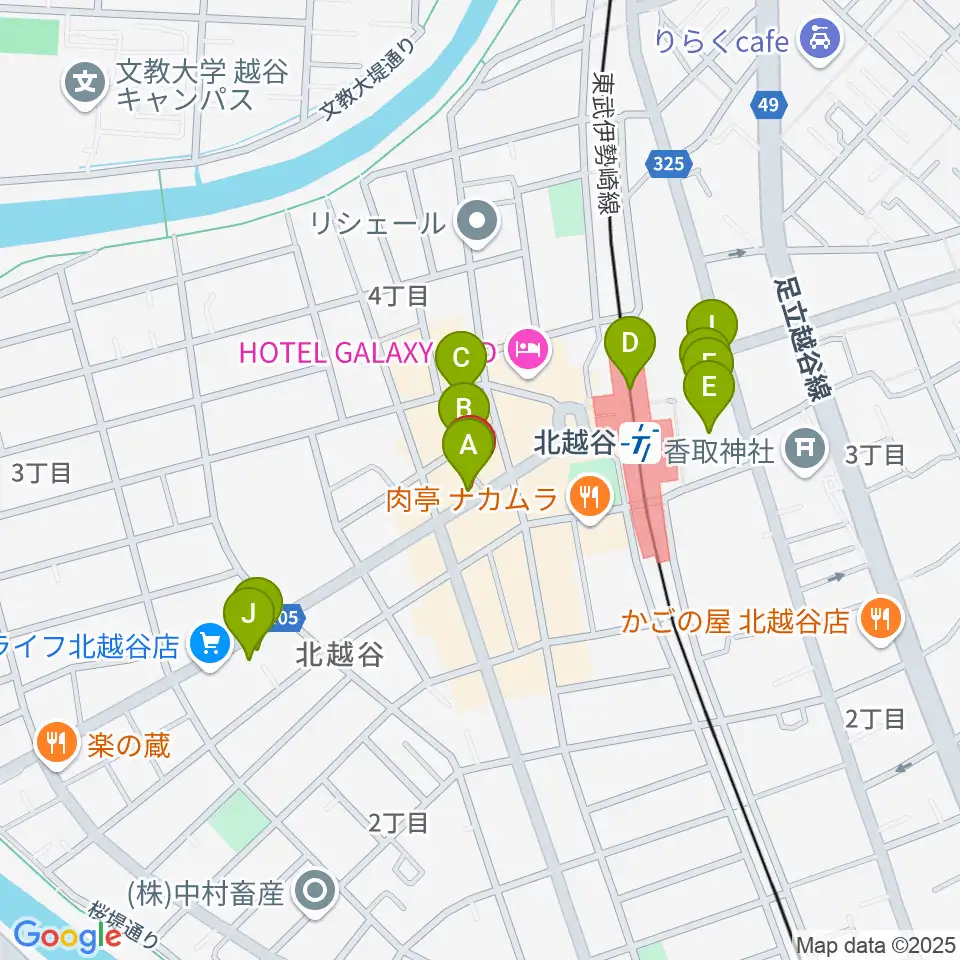 サウンドスタジオ・グレゴリ周辺のカフェ一覧地図