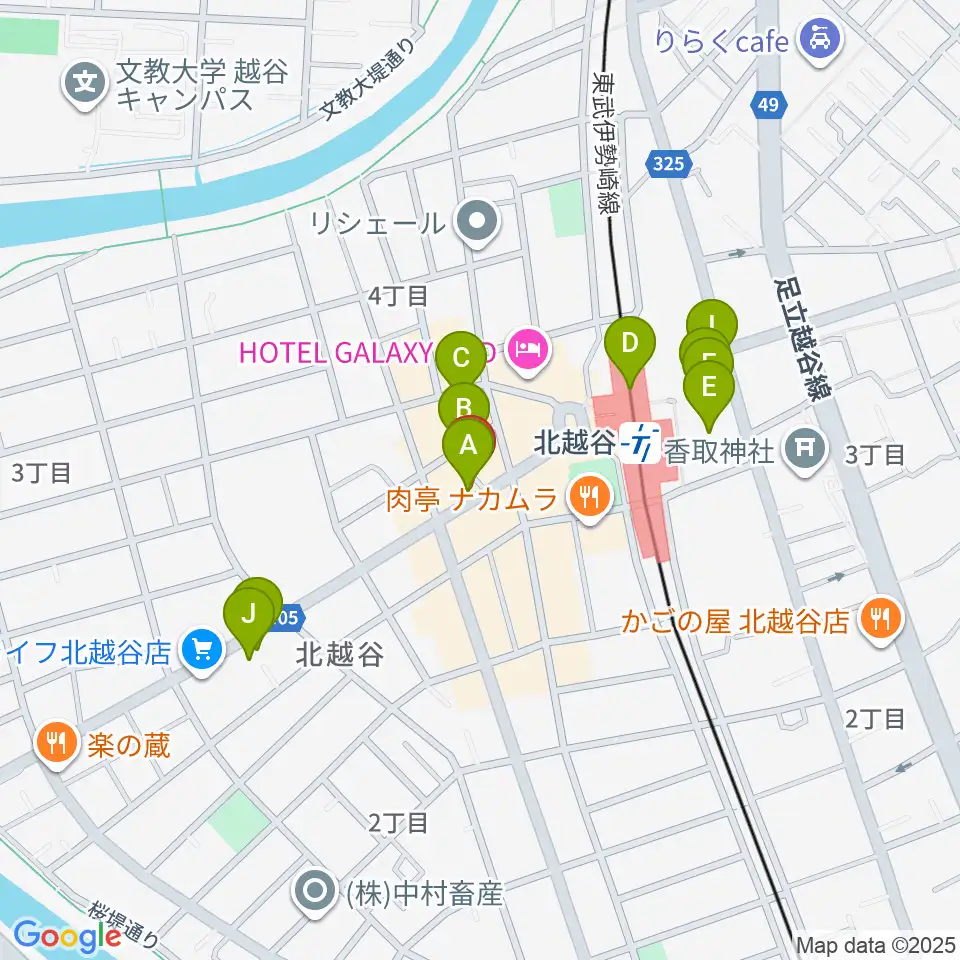 サウンドスタジオ・グレゴリ周辺のカフェ一覧地図