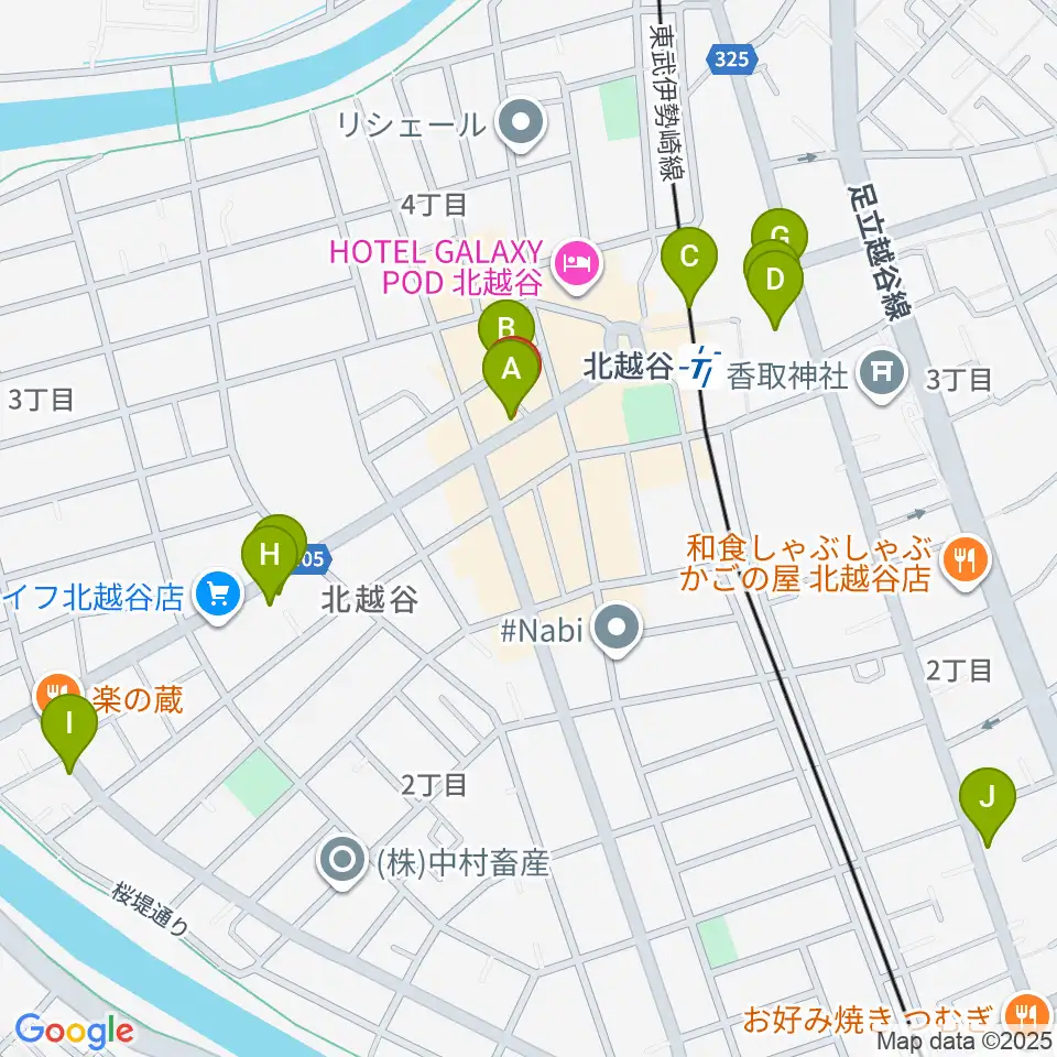 サウンドスタジオ・グレゴリ周辺のカフェ一覧地図