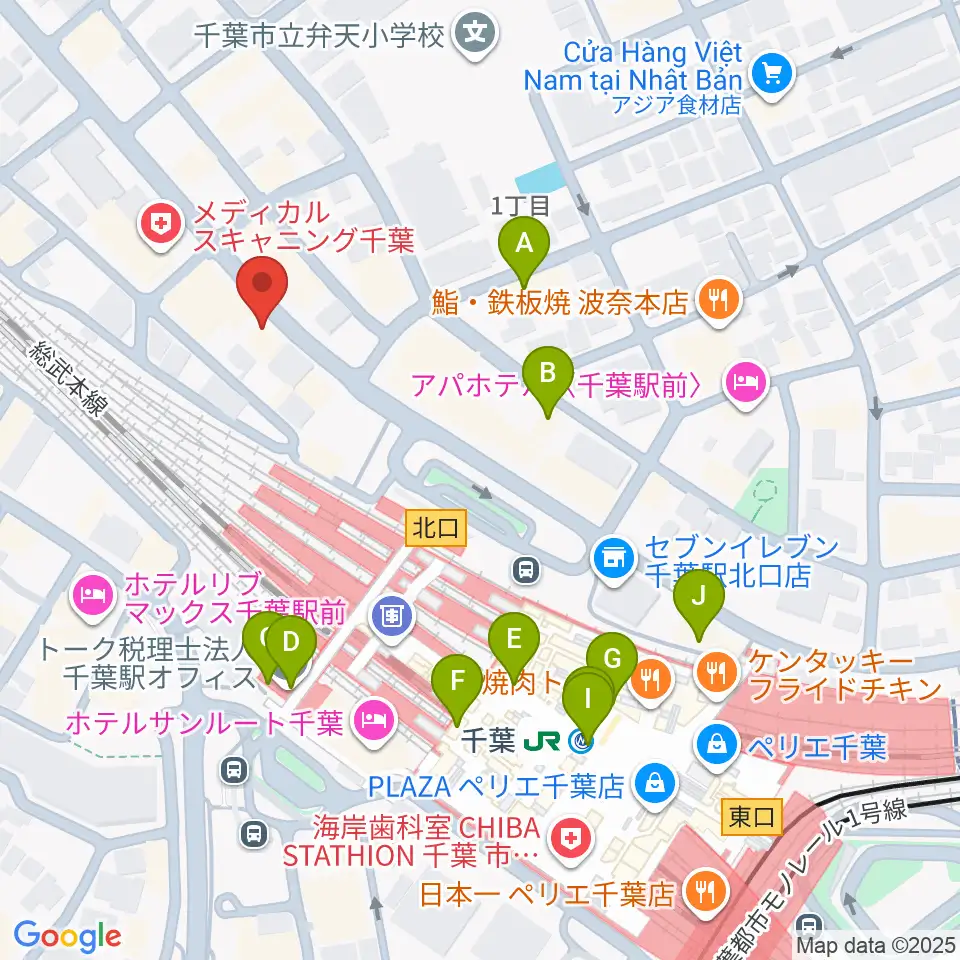 サウンドスタジオラパン周辺のカフェ一覧地図
