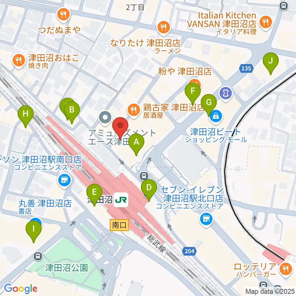 RBC's船橋スタジオ周辺のカフェ一覧地図