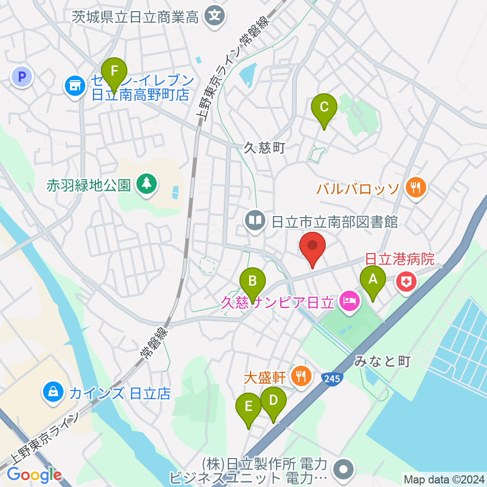 スタジオチャプターハウス周辺のカフェ一覧地図